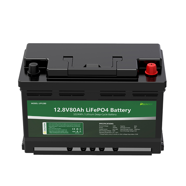 12V 80AH Rechargeable Lifepo4 Lithium Iron Phosphate Battery For Fish Finder
