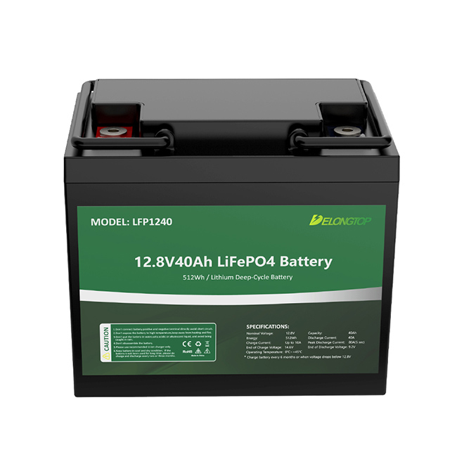 12V 40AH Rechargeable Lifepo4 Lithium Iron Phosphate Battery For Fish Finder