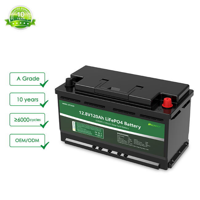 12V 120AH Rechargeable Lifepo4 Lithium Iron Phosphate Battery For Fish Finder