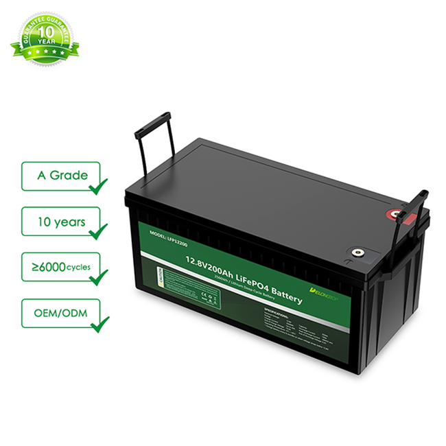 12V 200AH Rechargeable Lifepo4 Lithium Iron Phosphate Battery For Fish Finder