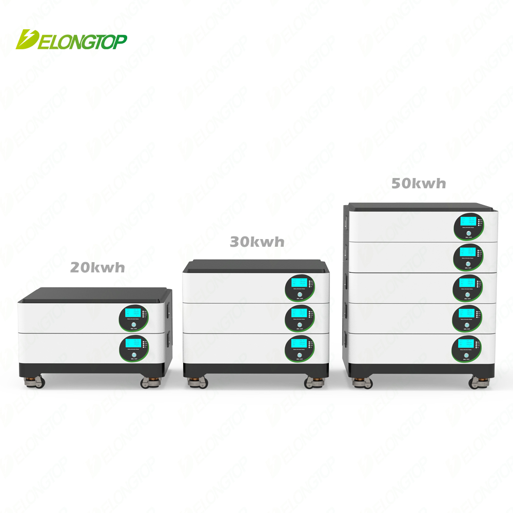 20Kwh (51.2V200Ah x 2) Movable Stack Household Use Energy Storage Battery