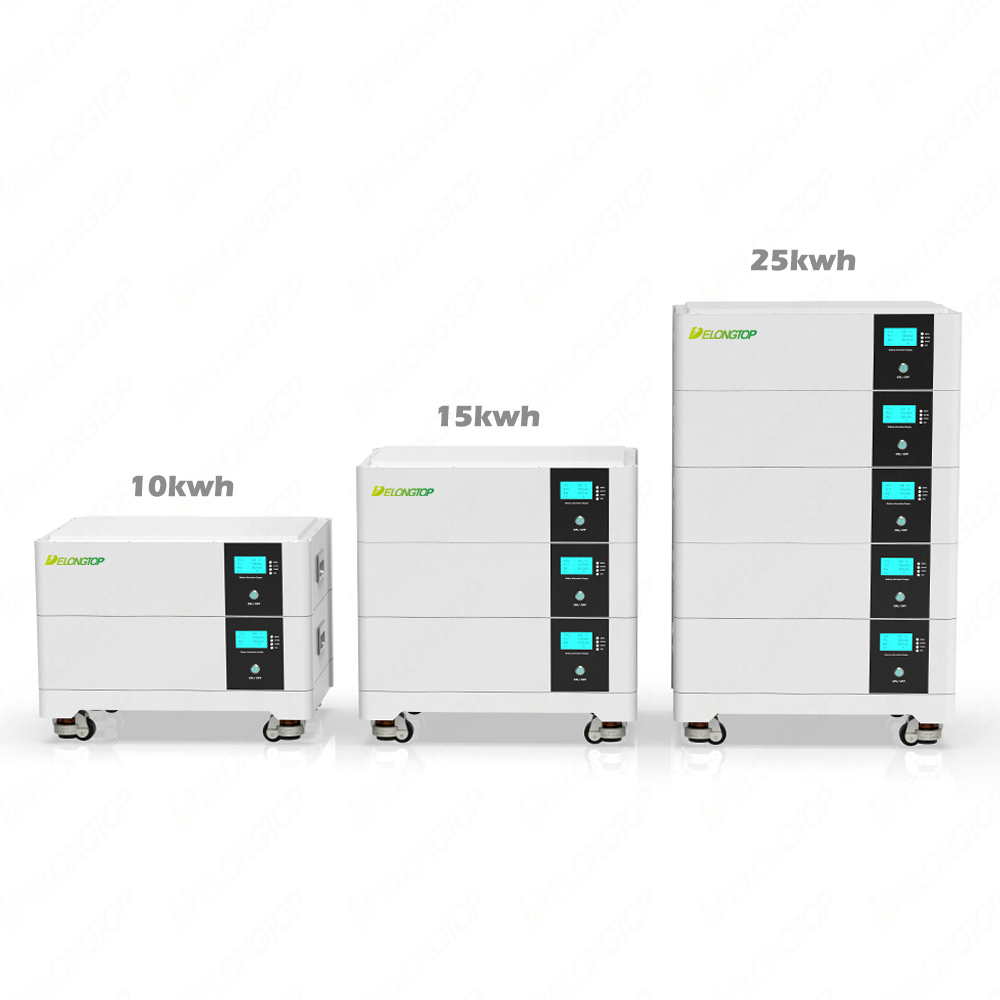 15Kwh (51.2V100Ah x 3) Movable Stack Household Use Energy Storage Battery