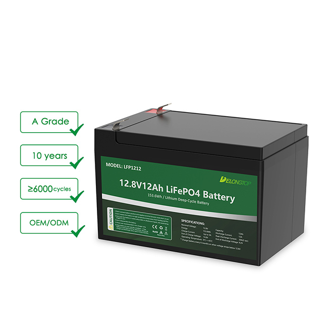 12v 12ah Rechargeable Lifepo4 Lithium Iron Phosphate Battery For Fish Finder